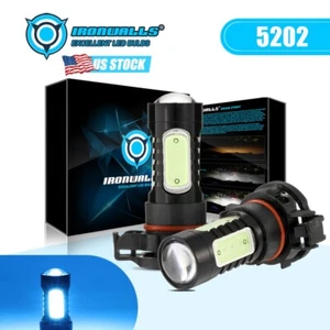 For GMC Sierra 1500 2500 3500HD 2008-2016 8000K 5202 LED Fog Light Lamp Bulbs 2X - Picture 1 of 12