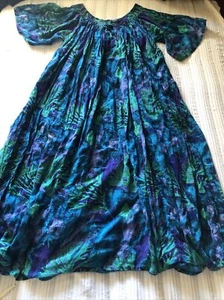 PATCHOULI From Nature SMALL Muumuu Dress Lightweight 100% Cotton - Picture 1 of 11