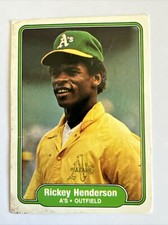 FLEER 1982 MLB Card RICKEY HENDERSON #92 VG! ⚾️