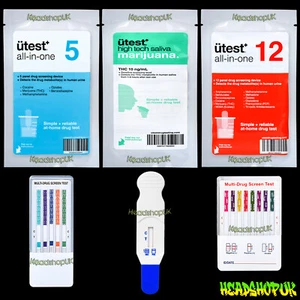 uTEST URIN UND SPEICHEL DROGENTEST-KITS | ERKENNEN SIE BIS ZU 12 DROGEN IN IHREM SYSTEM - Bild 1 von 7