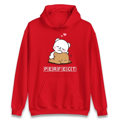 Felpa con cappuccio Bubu e Dudu perfetta San Valentino cappuccio regalo buon San Valentino