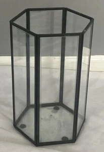 9”x6” Glass Candle Holder Centerpiece - Picture 1 of 2