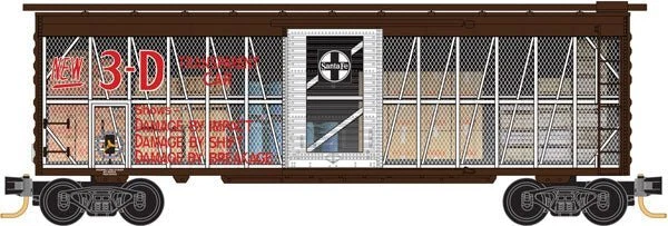 Micro-Trains 020 00 187 N 40' Standard Box Car, Impact Car, ATSF, 10000 - Image 1 of 1