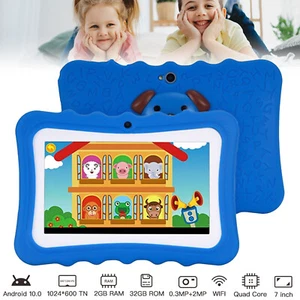 2024 NEW Kids Tablet 7 Inch, Android 7.0, 16GB Storage, Bundle, WIFI, Free Case - Picture 1 of 9
