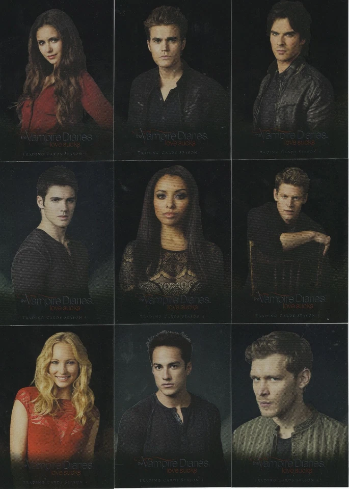 Vampire Diaries Season 4 Studio Silver Foil Parallel Card Set S1-S9 - Image 1 of 1
