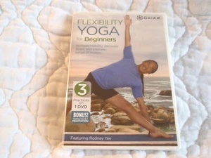 FLEXIBILITY YOGA FOR BEGINNERS DVD NEW GAIAM RODNEY YEE 3 PRACTICES EXERCISE - Picture 1 of 4