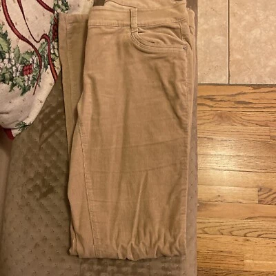 Pantalones de corte bota elegantes de pana tostada del mercado negro de la Casa Blanca talla 8R  Foto 1 de 4