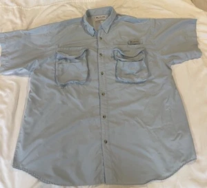 Columbia PFG Performance Fishing Gear SS UPF 30+ Angelshirt - Herren XL blau - Bild 1 von 12