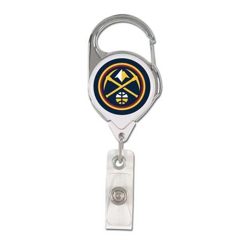 DENVER NUGGETS PREMIUM METAL RETRACTABLE ID BADGE HOLDER KEY CHAIN WINCRAFT Cover