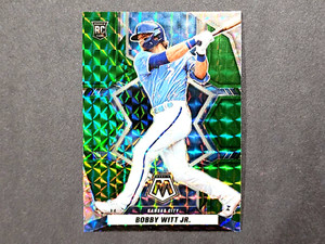 2022 Bobby Witt Jr. Mosaic GREEN MOSAIC PRIZM Rookie RC #265
