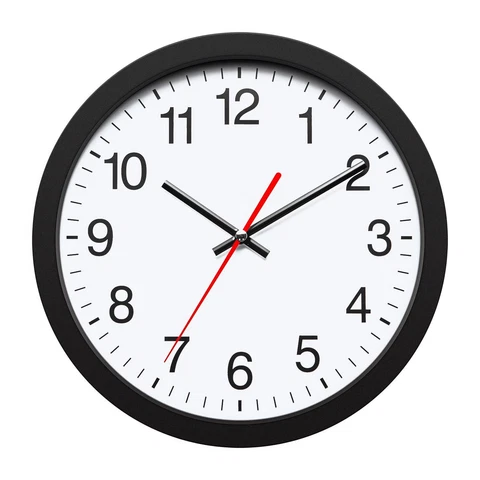 NUOVO 10 Inch Round Wall Clock Silent & Non-Ticking Retro Wall Clock Operated Cover