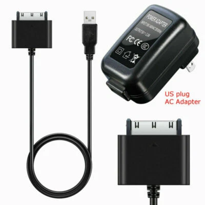 For Toshiba AT200/AT300 Tablets USB Charger Sync Cable power Cord &US AC Adapter - Image 1 of 4