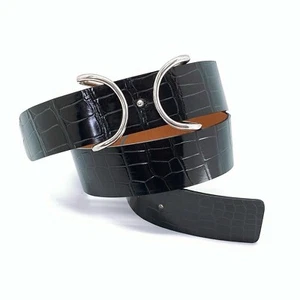Refurbished Replacement Handmade 38mm Crocodile Belt original Balenciagal Buckle - Picture 1 of 5