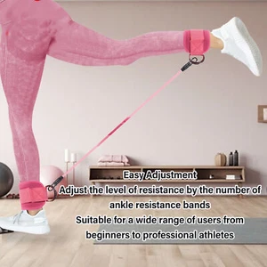 Ankle Resistance Bands Portable Glutes Exercise Equipment Ankle Resistant MU - Picture 1 of 24
