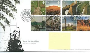 GB - PORTADA PRIMER DÍA - FDC - COMMEMS - 2005 - PATRIMONIO MUNDIAL - Pmk TH - Imagen 1 de 1