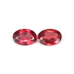 Shola Real 0 1/4x0 5/32in CT Natural Mozambique Garnet Pair Ca. 1,1 Ct. From - Picture 1 of 2