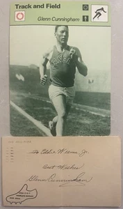 Glenn Cunningham **Signature / Autograph** Mile World Record - Picture 1 of 5