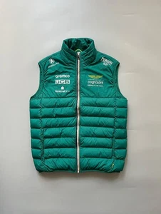 Aston Martin Hugo Boss Cognizant F1 Green Puffer Vest Body Warmer Gilet Size L - Picture 1 of 8