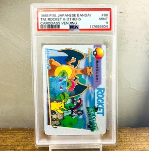 PSA 9 Pokemon Carddass Team Rocket & Others #88 Anime Collection Japanese 1998 - Picture 1 of 7