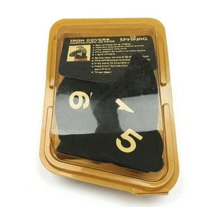 Set copri ferri da golf vintage Spalding (3-9, PW, SW) protezioni mazze resistenti alle intemperie - Foto 1 di 3