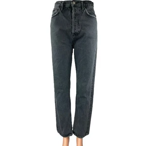 Agolde Women's Black High Waisted Relaxed Fit Straight Leg Denim Jeans Size S - Bild 1 von 5