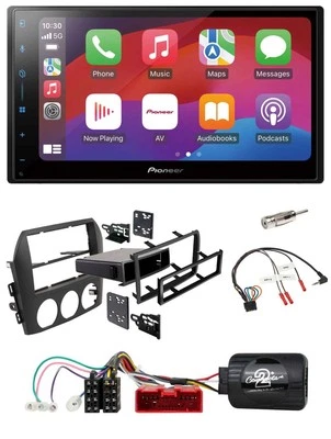 Pioneer DAB USB Lenkrad Bluetooth 2DIN Autoradio für Mazda MX 5 NC 05-08 schwarz - Bild 1 von 4
