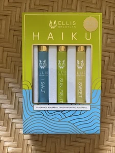 Ellis Brooklyn Haiku Fragrance Rollerball Trio - Salt, Sun Fruit, Sweet - Picture 1 of 4