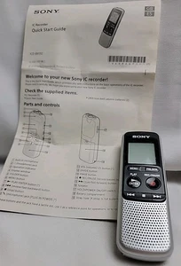 Grabadora de voz digital Sony ICD-BX132 2 GB botón grande LCD probada - Imagen 1 de 3