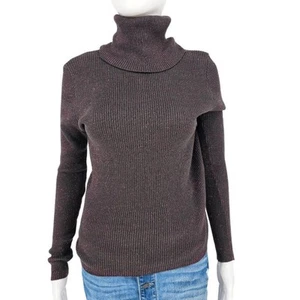 Vintage Pierre Cardin Metallic Turtleneck Sweater Small - Picture 1 of 6