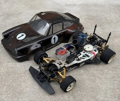 JUNK Kyosho Super 10 Porsche 911 V-One RC Car Vintage RC - Photo 1/4