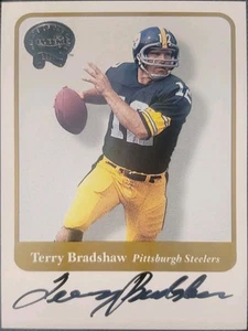 2002 Terry Bradshaw Throwback Fleer Greats Of The Game Auto Autograph SP GOTG - Picture 1 of 10