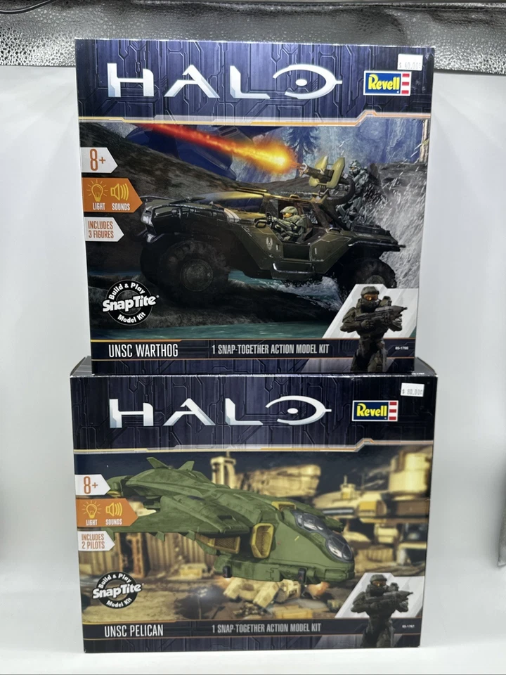 Revell Halo UNSC Pelican & UNSC Warthog Model Kits 85-1767 & 85-1766 - Image 1 of 4