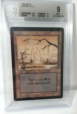 Beta Swamp (V2) BGS 9 Beckett Graded MTG Magic the Gathering Vintage Basic Land