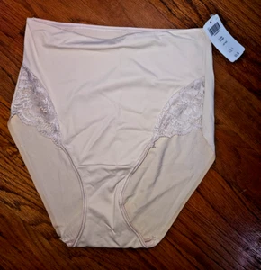 NWT Soma Lace Retro Brief Panties Light Nude Nylon Sz Small S - Picture 1 of 4