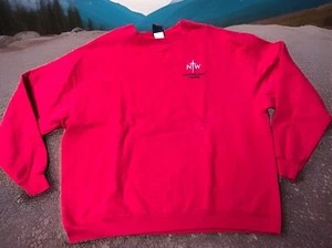 Northwestern University Sweatshirt XL Mens Red Illinois Christian College Vtg - Picture 1 of 13
