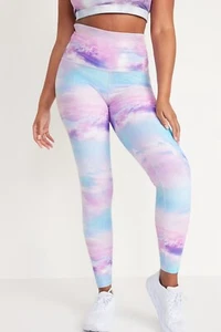 Old Navy Damen Large ~ extra hohe Taille PowerSoft versteckte Taschen Leggings Neu mit Etikett - Bild 1 von 4