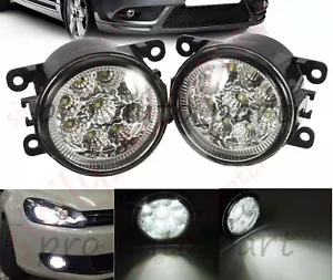 Pair LED Fog Light Lamp For Subaru WRX STI Impreza Outback LED Bulbs Clear Lens - Bild 1 von 8