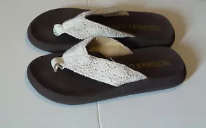 Zapatos Chanclas Sandalias RocketDog Talla 8 Marrón Blanco Rocket Dog - Imagen 1 de 5