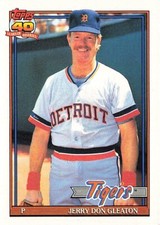 1991 Topps #597 Jerry Don Gleaton Detroit Tigers