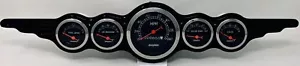 5 Gauge Dash Panel Hot Rod Street Rod Universal Insert - Bild 1 von 5