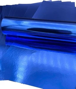10 Hojas A4 Eléctrico Azul Reflectante Efecto Espejo Papel Una Cara 140gsm - Imagen 1 de 3