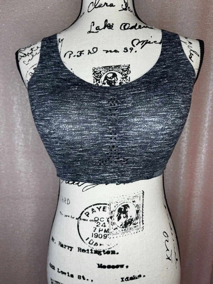Victoria Sport Angel Max Wireless Bra 32DDD Gray Comfort High Impact Lined Logo - Image 1 of 4