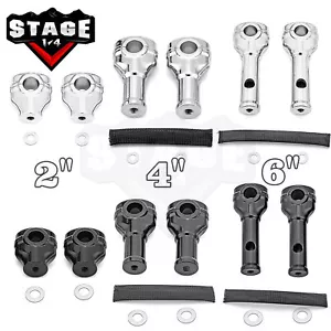 2" 4" 6" Riser Handlebar 1" Clamp For HD Softail Sportster Dyna Street Bob FXDWG - Picture 1 of 32