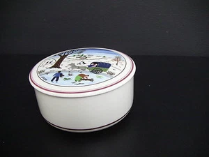 Caja de dulces de porcelana navideña Naif diseño Villeroy & Boch - Imagen 1 de 4