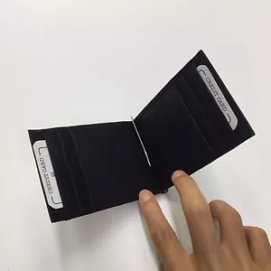 Genuine Leather Bifold Credit Card/ID Security Wallet Handmade in India 14 - Picture 1 of 5