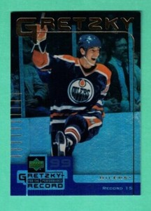 (1) WAYNE GRETZKY 1999-00 MCDONALDS # 15 FOR THE PERFORMANCE RECORD CARD (H1313)