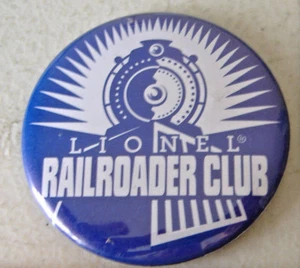 LIONEL RAILROADER CLUB~ BUTTON PIN - Picture 1 of 4