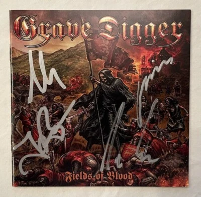 Grave Digger - Fields Of Blood CD (Signed by full band) Limited Edition NEW - Image 1 of 3