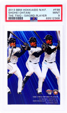 2013 Bbm Hokkaido Shohei Ohtani Nippon Ham Fighters the Two-Sword Player PSA 9