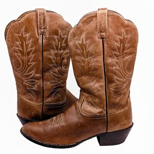 Ariat Heritage Womens 9 B Western Cowboy Boots Distressed Leather Brown